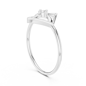 Anillo de diamantes cultivados en laboratorio, anillo de oro blanco de 14 quilates para mujer, anillo de compromiso, anillo personalizado, anillo al mejor precio - Product Image 3