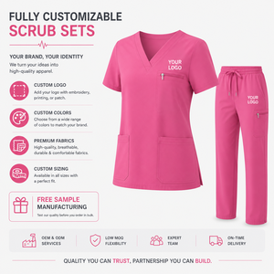 Uniforme Médico Personalizado con Logotipo para Hospital, Conjunto de Uniformes para Doctoras, Cirujanas y Enfermeras, Uniforme de Trabajo para Clínica Dental, Tela Transpirable - Product Image 5