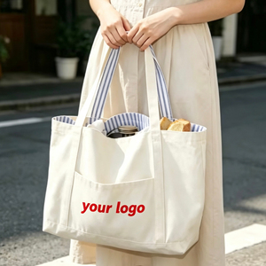 Eco Friendly Customized Cotton <b>Canvas</b> Tote <b>Bag</b> Custom Printed <b>Canvas</b> <b>Bag</b> Durable Wholesale Tote <b>Bag</b> - Product Image 6