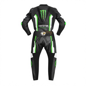 Traje de Motociclismo Rawasaki para Hombre, de Cuero Vacuno/Canguro, Mono de Carreras, con Protección OEM CE - Product Image 2