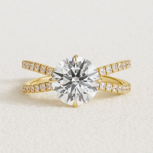 Anillo de Compromiso SHREERAJ SOLITAIRE de Oro Sólido de 14K con Diamante de Corte Brillante, Engaste de Garra, Certificado IGI, Estilo Moderno, Regalo de Boda - Product Image 5