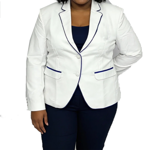Blazer de Lana Cruzado para Mujer, Hecho a Medida, Tallas Grandes, con Escudo Bordado de Hermandades y Fraternidades, Cortavientos y Transpirable, ODM 2026 - Product Image 1
