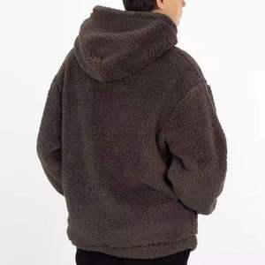 Unisex Custom Designed Oversized Sherpa Fleece Pullover Hoodie Streetwear Winter Plus Size for Men Women Plain Logo Pattern - Product Image 2