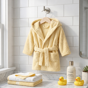 Albornoz Suave con Capucha para Bebé, Absorbente, 100% Algodón, Toalla Infantil, Envoltura para Baño, Cómodo Regalo para el Hogar, Uso en el Baño, OEKO-TEX - Product Image 2