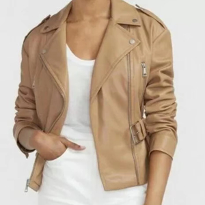 Premium High Quality Unique Style <b>Ladies</b> Sheep Skin Leather <b>Jacket</b> Winter Breathable All Colors <b>Lightweight</b> 100% Genuine - Product Image 4