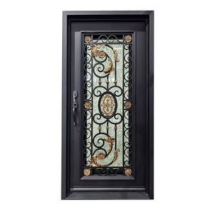 Royal Luxury Rust-resistant Steel Security Exterior Main Gate Intricate Pattern Powder-Coated Finish Easy Assembly Modern <b>Swing</b> - Product Image 1