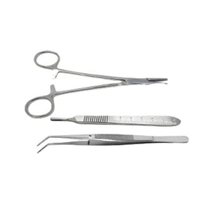 Juego de Instrumentos Quirúrgicos Manuales de Acero Inoxidable, Tijeras, Pinzas, Pinzas de Presión, Bandeja para Cirugía Oftálmica, Uso Médico en Hospitales y Clínicas - Product Image 2