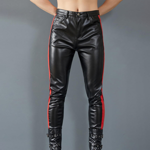 Latest Style <b>Men</b> <b>Leather</b> <b>Pants</b> High Quality Low Price Custom Color High Waist Waterproof Breathable Eco-Friendly - Product Image 6