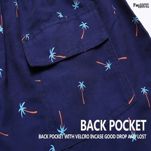 Servicio OEM de Marca Personalizada, Shorts de Playa para Hombre, Secado Rápido, Transpirables, Ecológicos, para las Cuatro Estaciones, Trajes de Baño de Lona - Product Image 6