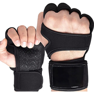 Protège-mains en néoprène personnalisés à demi-doigts pour l'entraînement, antidérapants en silicone pour la protection des paumes, 12 protège-mains de sécurité pour la musculation et la gym - Product Image 1