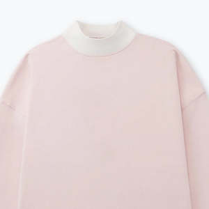 Sudaderas de invierno para mujer High Street, de poliéster/algodón, color blanco liso, con estampado frontal personalizado, cuello simulado, anti-pilling - Product Image 6