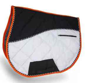 Almohadillas de montura western de doma clásica 100% hechas a mano de alta calidad para equitación estilo inglés, forradas con algodón y tela. - Product Image 1