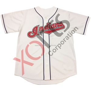 High Quality Custom Made Baseball Full <b>Button</b> Jersey <b>White</b> and Navy Blue Panel Baseball Full <b>Button</b> Jersey - Product Image 1