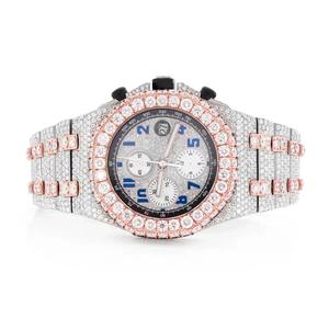 Nuevo Reloj de Lujo Moderno y Elegante con Diamantes de Laboratorio VVS Moissanite, Relojes de Lujo Hechos a Mano para Hombre, Disponibles en Stock - Product Image 1
