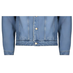 เสื้อแจ็คเก็ตเดนิมถักสำหรับผู้ชาย ราคาดีที่สุด ทรงเข้ารูป สีพื้น เป็นมิตรกับสิ่งแวดล้อม สไตล์วินเทจลำลอง เสื้อคลุมสำหรับฤดูหนาว เสื้อผ้าผู้ชาย - Product Image 5