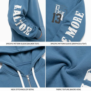 Sweat à capuche coupe droite haut de gamme en coton pur 100% imprimé numériquement, respirant et épais, idéal pour l'automne et le streetwear - Product Image 6