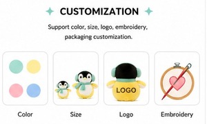Lindo Peluche de Pingüino, Peluche Súper Suave, Regalo de Cumpleaños para Niños, Seguro para Bebés, Personalizable, Venta al Por Mayor OEM - Product Image 4