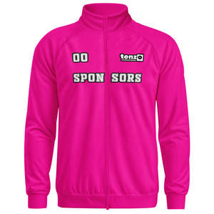 Custom logo Printed Breathable Polyester Track Jacket Full Zip for Team Uniform Sports Training OEM ODM Tenzo Ntl Club School - Product Image 1