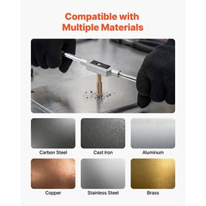 Jeu de tarauds et filières métriques SAE de 86 pièces, tailles M3 à M12 # Jeu de tarauds et filières à filetage grossier et fin de 4 à 5/8 po avec clé et étui de transport - Product Image 6