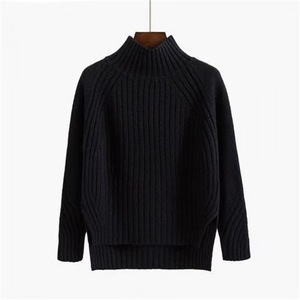 Pull en tricot épais à manches longues pour femme, col rond, coupe ample, décontracté, doux, chaud et confortable pour l'hiver - Product Image 2