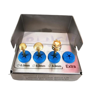 Diamond Coated Lateral Approach Sinus Lift <b>Reamer</b> Bur Bone Shape Kit 6.0mm 8.0mm Extra Manual Dental By Blush Surgical - Product Image 1