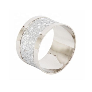 Servilletero de Metal de alta calidad, tira brillante, brillo, cena, fiesta, mesa, regalo de boda, gran regalo de inauguración de la casa, servilletero - Product Image 1