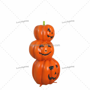 Calabaza <span class=keywords><strong>Torre</strong></span> 4 Monstruo malvado Linterna Árbol Ratones Reaper Calabazas en Caldero Pilar Bruja Murciélago Gato Pato Búho Tarántula Fibra de vidrio - Product Image 5