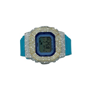 Trendy Moissanite Diamond <b>Watch</b> With Rubber Band Timeless Pieces Art-Square <b>Case</b> for Party - Product Image 3