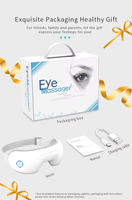 Masseur oculaire intelligent pliable avec pression d'air, points d'acupuncture, télécommande sans fil, 4 modes, batterie 1200 mAh - Appareil médical