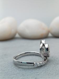 แหวนแต่งงานทรงรีทันสมัยจาก D'VINS JEWELS ประดับเพชรทรงบริลเลียนต์สี D ขาว ชุบทองคำขาวและโรสโกลด์ เพชรเพาะเลี้ยงในห้องปฏิบัติการ - Product Image 4