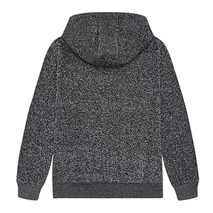 Sweat-shirt à capuche zippé pour homme, couleur unie, en coton French Terry, décontracté, pour l'automne, coupe classique, avec poche - Product Image 5