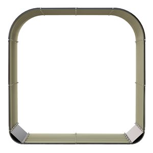 Porta Legna in Acciaio Zincato 4.7FT X 1.4FT X 4.7FT con Bordo Gommato per Sicurezza - Product Image 1