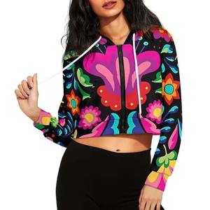 Suéteres Femininos em Alta Venda, Moletom com Impressão Digital, 100% Algodão, Top Cropped, Hoodies de Sublimação de Alta Qualidade e Respirabilidade - Product Image 5