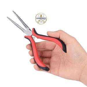 1 pieza Alicates de joyería de acero al carbono de punta larga (Alicates de punta fina) color bronce pulido 150mm 1 pieza - Product Image 1