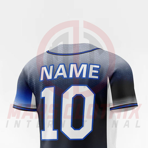 เสื้อเบสบอลพิมพ์ลายตามสั่ง ระบายอากาศได้ดี แห้งเร็ว สไตล์ฮิปฮอป พร้อมชื่อทีม - Product Image 4