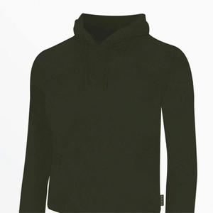 Sudadera con Capucha para Mujer, 100% Algodón, Color Sólido, Tejida, Manga Larga, Corte Regular, para Otoño, con Bordado Frontal - Product Image 1