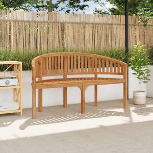 Banc de jardin en teck massif de 59,4 pouces de large, banc de terrasse en teck, siège extérieur durable en bois de teck - Product Image 1