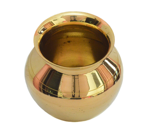 Pot en laiton Kalash Lota pour Pooja, pot de culte religieux hindou traditionnel décoratif en laiton pour temple, maison, cérémonie et rituel de prière - Product Image 3