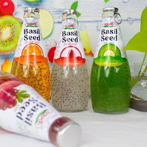 Healthy <strong>Juice</strong> With Basil Seed <strong>Drinks</strong> Multi Flavor 290ml Basil Seed <strong>Drink</strong> Vietnam Glass Bottle High Quality Sample Provided - Product Image 1