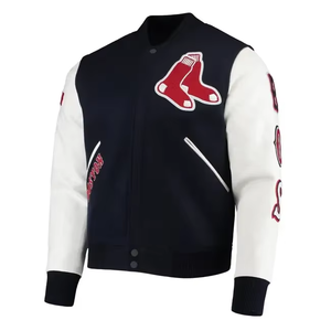 Autumn <b>Men's</b> Custom Logo Windproof Waterproof Varsity College <b>Jackets</b> <b>Long</b> Sleeve with Plain Dyed Processing Coating - Product Image 2