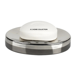 Porte-savon en acier inoxydable de forme ovale, différents styles, finition polie brillante, de bonne qualité, nouveau style, accessoire de salle de bain - Product Image 1