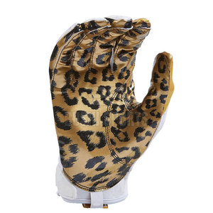 Guantes de fútbol americano personalizados con estampado, hechos de cuero de alta calidad, para venta en línea. - Product Image 3