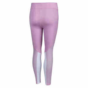 Leggings taille haute pour femme de haute qualité, couleur unie violet, longueur mollet, avec ceinture élastique, en Spandex/Polyester, séchage rapide - Product Image 4