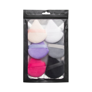 6 Pcs Triangle Powder Puff Set Soft Sponge Washable Makeup Puff for Loose & Pressed Powder <b>Application</b> - Product Image 3