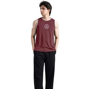 Chaleco Deportivo Burgundy Blitz para Levantamiento de Pesas, Gimnasio, Entrenamiento, Fitness, Transpirable, Atlético, Sin Mangas, Rendimiento Activo - Product Image 1