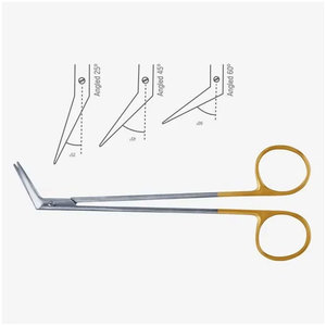 Ciseaux thoraciques manuels DeBakey de haute qualité pour l'accès aux vaisseaux / Instruments chirurgicaux standard pour la dissection tissulaire vasculaire thoracique - MOL - Product Image 1