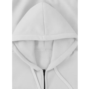 Sweat à capuche épais uni pour homme, sweat à capuche imprimé, sweat à capuche avec logo - Product Image 4