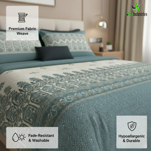 Ensemble de draps de lit en coton pur de luxe, taille king, avec housses d'oreiller |   Conception sans joints |   Qualité hôtelière supérieure pour les commandes en gros - Product Image 5