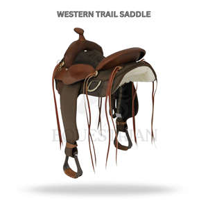 Western Trail Saddle Horse Riding Saddle Equestrian <b>Equipment</b> - Product Image 2