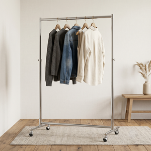 Perchero Moderno Independiente con Ruedas para Dormitorio, Mueble para el Hogar, Diseño Minimalista - Product Image 2